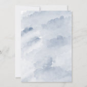 Invitation Boho Deer Antler Blue Floral Bridesmaiers Déjeuner (Dos)