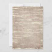 Invitation Boho Deer Antlers | Fête des mariées de Noël rusti (Dos)