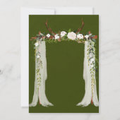 Invitation Boho Deer Antlers White Canopy Engagement Party (Dos)