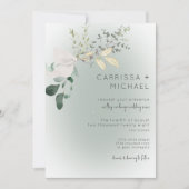 Invitation Boho Delicate Verdure Mariage moderne (Devant)