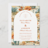 Invitation Boho Desert Arch Wedding (Devant)