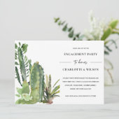 INVITATION BOHO DESERT CACTI SUCCULENT FAUNA FIANÇAILLES (Debout devant)