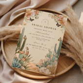 Invitation Boho Desert Cactus Bridal Shower