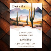 Invitation Boho Desert Cactus Western Tout en un Mariage
