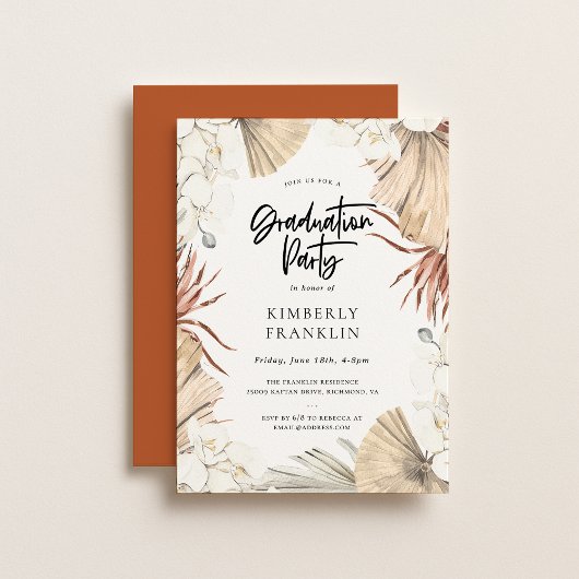 Invitation Boho Desert Chic Graduation Party