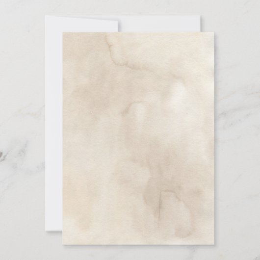 Invitation Boho Desert Floral Mariage (Dos)