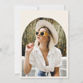 Invitation Boho désert pampas herbe aquarelle graduation (Dos)