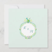 Invitation BOHO Désert Sud Ouest Floral Vache Flèche crâne (Dos)