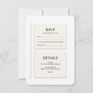 Invitation Boho Désert Suite d'Invitation de Mariage en Terra