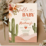 Invitation Boho Desert Texas baby shower sud-ouest cactus<br><div class="desc">Editable Boho Desert baby shower invitation sud-ouest cactus désert sexe neutre,  chaud tonalité terrestre baby shower Girl Texas</div>