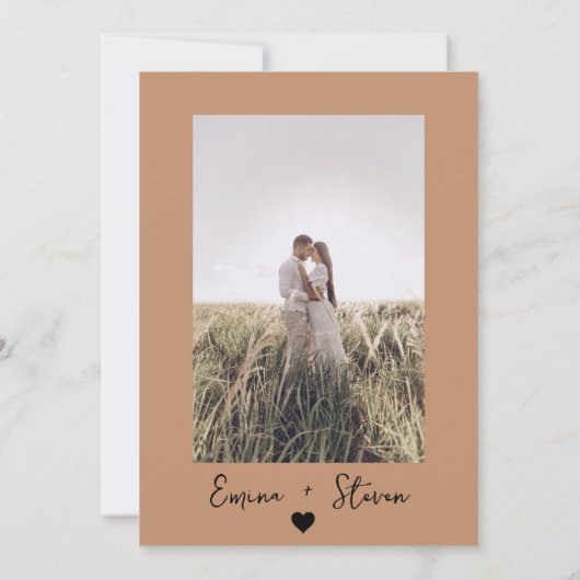 Invitation Boho Destination Plan Voyage mariage (Dos)
