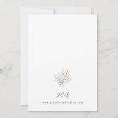 Invitation Boho d'été à la floraison blanche (Dos)