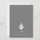 Invitation Boho d'été à la floraison blanche (Dos)