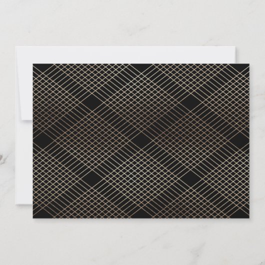 Invitation Boho Diamant huile Onyx Deco Or Eucalyptus (Dos)