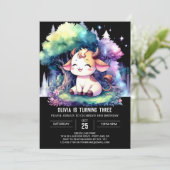 Invitation Boho Digital Cow Anniversaire (Debout devant)
