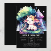 Invitation Boho Digital Cow Anniversaire (Devant / Derrière)