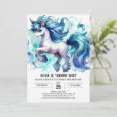 Invitation Boho Digital Horse Anniversaire (Debout devant)