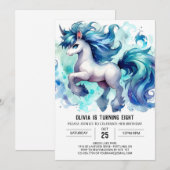 Invitation Boho Digital Horse Anniversaire (Devant / Derrière)