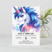 Invitation Boho Digital Horse Anniversaire (Debout devant)