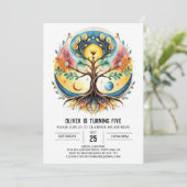 Invitation Boho Digital Tree of Life Anniversaire (Debout devant)
