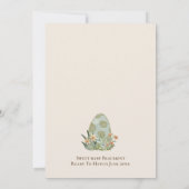 Invitation Boho Dinosaur Beige Baby shower neutre entre les s (Dos)