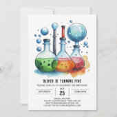 Invitation Boho Discovery Fusion Scientifique Anniversaire (Devant)