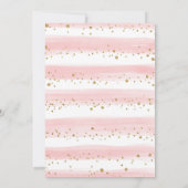 Invitation Boho doux Blush Floral Wreath Girl Baby shower (Dos)