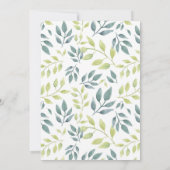 Invitation Boho doux safari animaux rose fille baby shower (Dos)