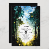 Invitation Boho Dream Woodland Anniversaire (Devant / Derrière)