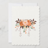 Invitation Boho Dreamcatcher Automne Fête des mariées florale (Dos)