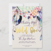 Invitation Boho Dreamcatcher Wild One Anniversaire (Devant)