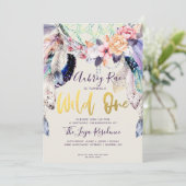 Invitation Boho Dreamcatcher Wild Un Anniversaire (Debout devant)