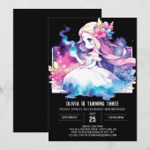 Invitation Boho Dreamy Princess Anniversaire (Devant / Derrière)