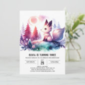 Invitation Boho Dreamy Wolf (Debout devant)