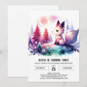 Invitation Boho Dreamy Wolf (Devant / Derrière)