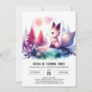 Invitation Boho Dreamy Wolf
