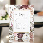 Invitation Boho Dusty Pink Burgundy Wedding RSVP<br><div class="desc">Boho Dusty Rose et Bourgogne Floral Verdure Aquarelle et Faux Gold Foil Cadre géométrique Mariage RSVP Printemps ou été Mariage Invitations - comprend une typographie de script magnifique et élégante avec des fleurs botaniques modernes et de la verdure pour la célébration spéciale de mariage.</div>
