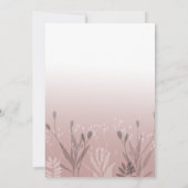 Invitation Boho Dusty Rose Gold Pressing Mariage (Dos)