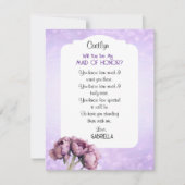 Invitation BOHO Élégance ! Serez-vous ma demoiselle d'honneur (Devant)