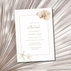 Invitation Boho Elegant Beach Wedding