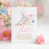 Invitation Boho Elegant Fleur sauvage Floral Fête des mariées