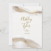 Invitation Boho Elegant Mariage Côtier (Devant)