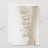 Invitation Boho Elegant Mariage Côtier (Dos)
