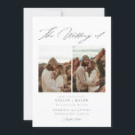 Invitation Boho Elegant Script QR Code Photo Budget Mariage<br><div class="desc">Capturez votre histoire d'amour avec notre Faire-part de mariage Boho Elegant Script QR Code Photo Budget. Cette carte rustique mais élégante est idéale pour un mariage en plein air dans le désert. Avec une palette beige chaleureuse et un design minimaliste, il allie style moderne et charme intemporel. La calligraphie manuscrite...</div>