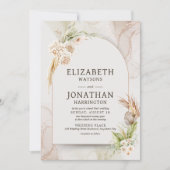 Invitation Boho Elegant Wedding (Devant)