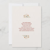 Invitation Boho Elephant Baby shower Girl (Dos)