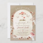 Invitation Boho Elle a trouvé ses champignons Fête des mariée (Devant)