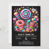 Invitation Boho Enchanted Candyland Digital Anniversaire (Devant)