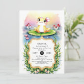 Invitation Boho Enchanted Frog Anniversaire (Debout devant)