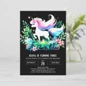 Invitation Boho Enchanted Horse Anniversaire (Debout devant)